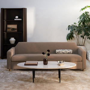 Moe's Finch Sofa in Soft Brown Linen Blend