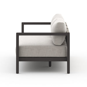 Sonoma Outdoor Sofa 88" in Bronze/Stone Gry