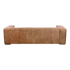 Moe's Bolton Sofa in Open Road Brown Leather