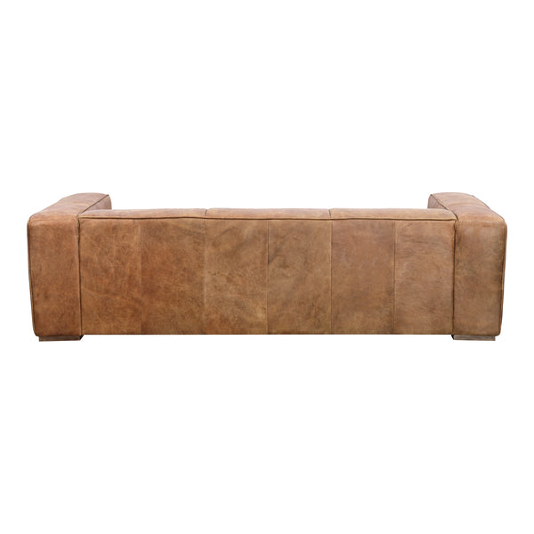 Moe's Bolton Sofa in Open Road Brown Leather