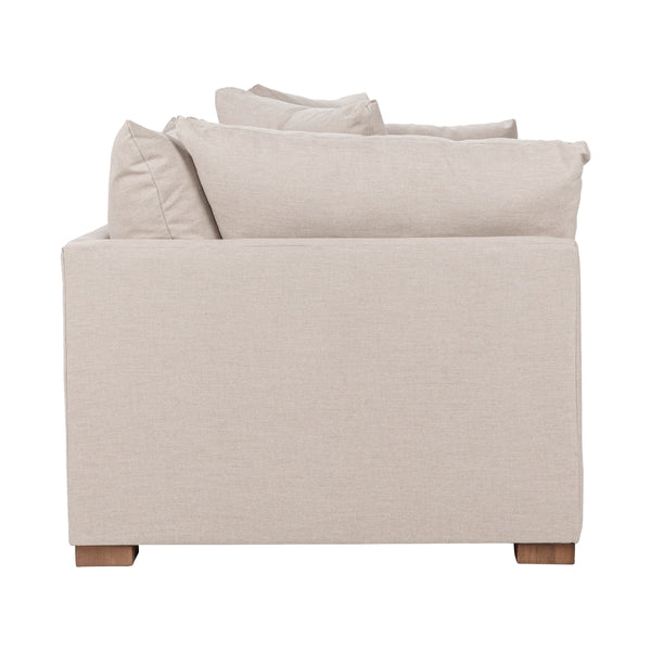 Audrey Sofa in Dawn-Twine with Feather-and-Down Cushions