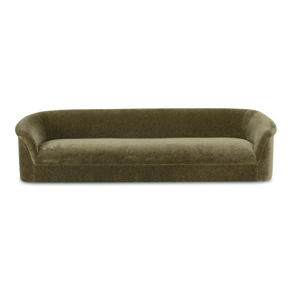 Moe's Thora Sofa Dark Green Velvet