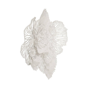Flower Wall Art White, Large