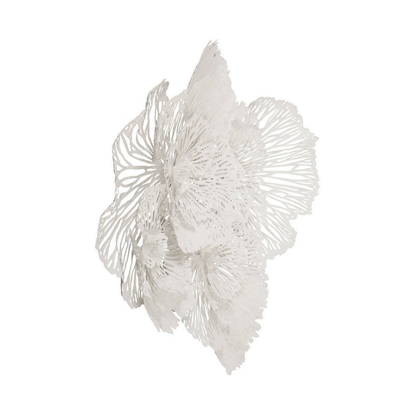 Flower Wall Art White, Large