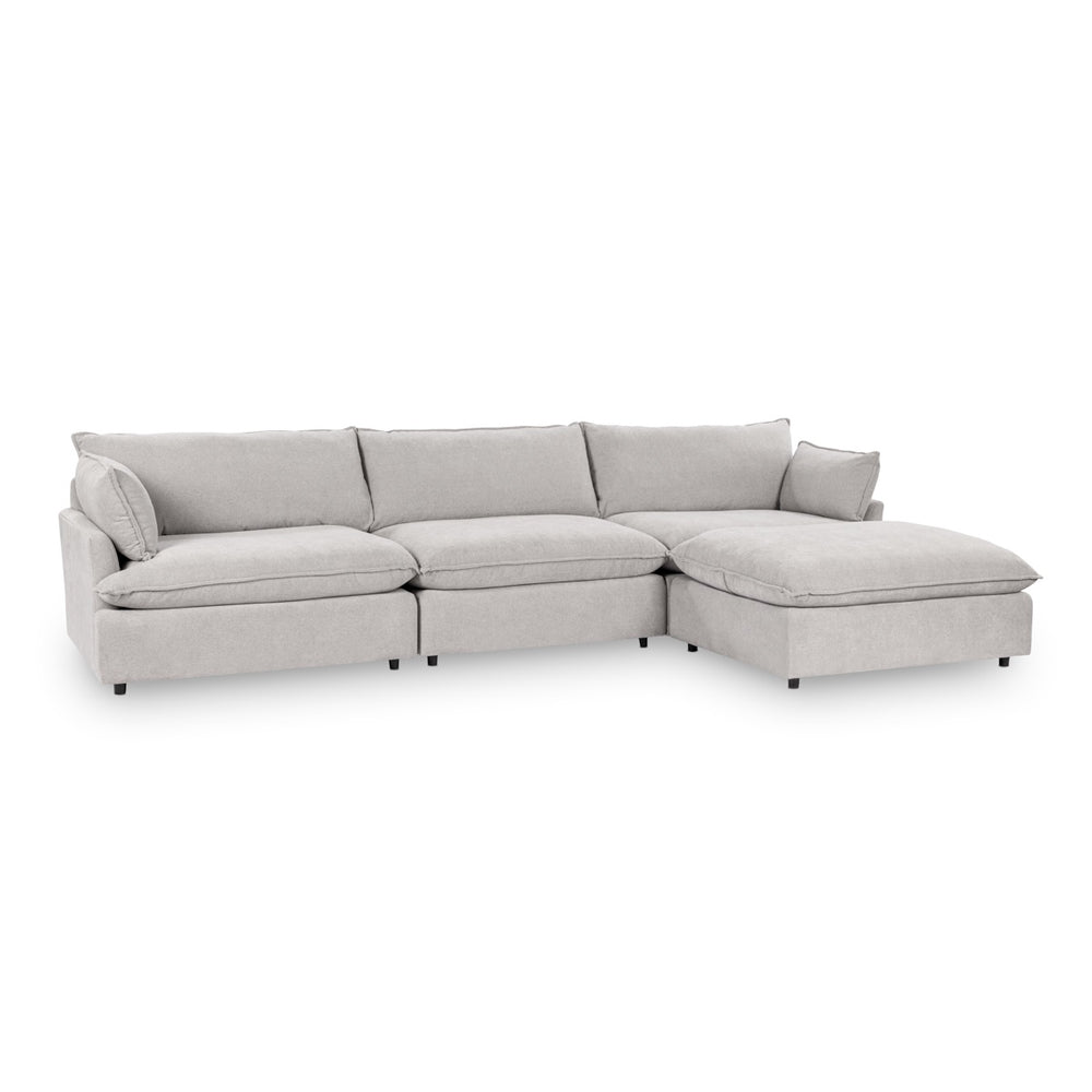 Caplan 4-Piece Modular Sectional in Elite-Gray