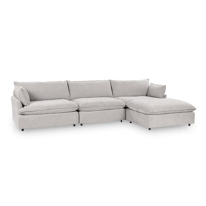 Caplan 4-Piece Modular Sectional in Elite-Gray