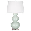 Celadon Triple Gourd Table Lamp