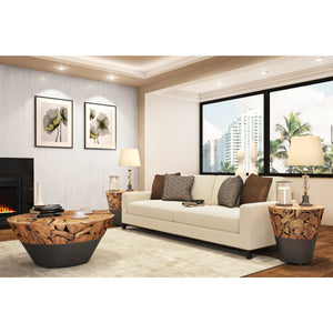 Bruno Reclaimed Teak Coffee Table, Natural