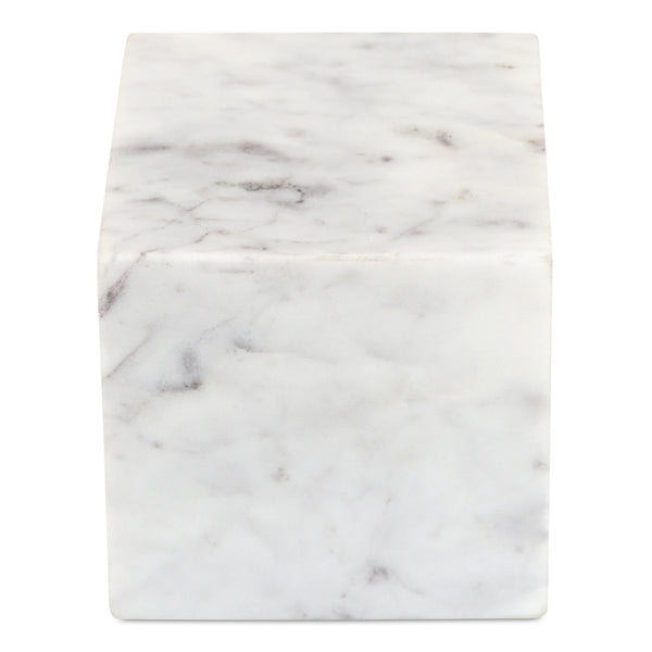 Moe's Cora Banswara Marble Cube Accent