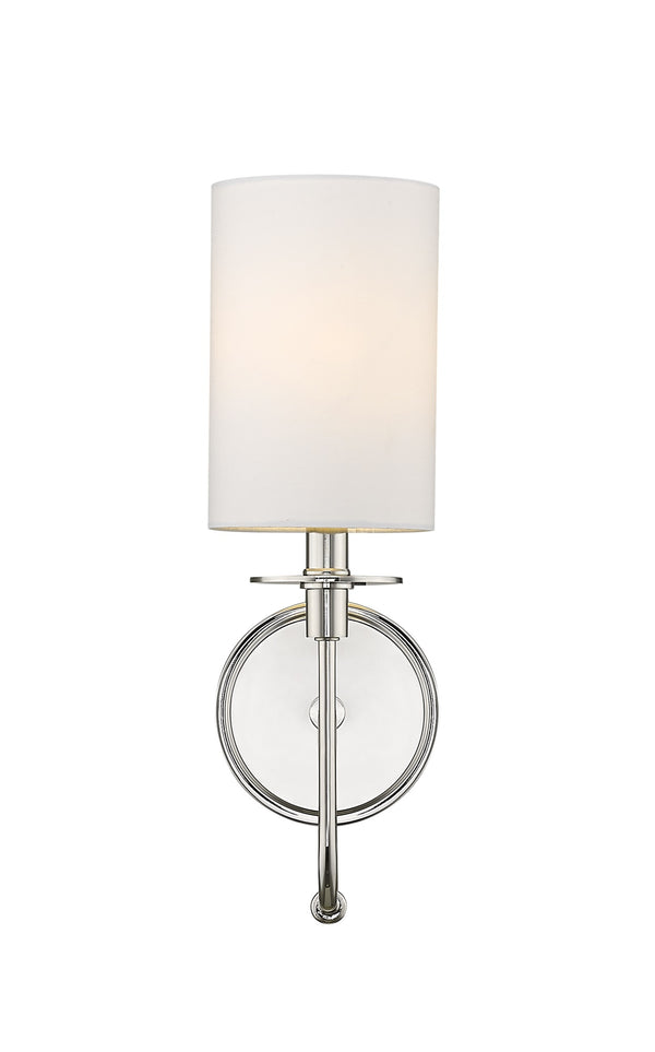 Ella 1 Light Wall Sconce in Polished Nickel Finish