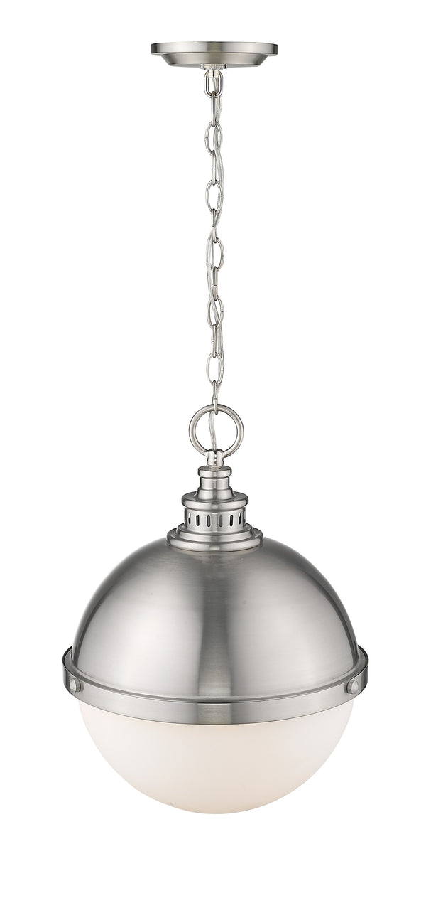 Peyton 2 Light Pendant in Brushed Nickel Finish
