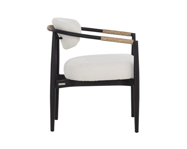 MARITA DINING ARMCHAIR - BLACK - LOUIS CREAM