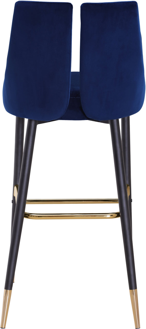 Colin Stool In Navy Velvet