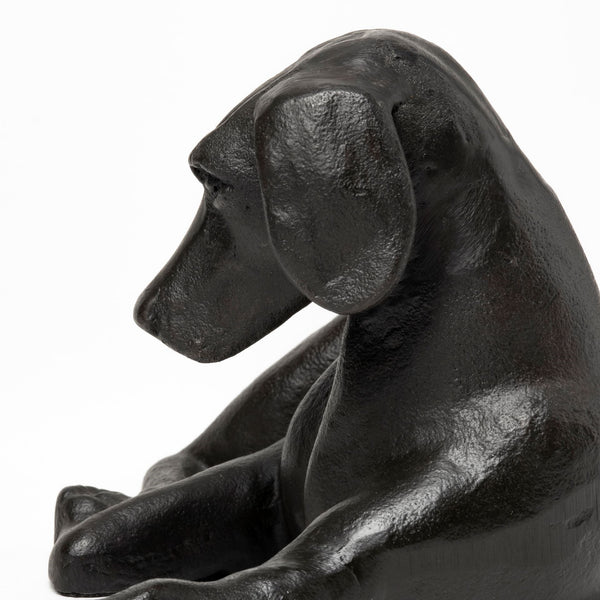 Czar 11L x 7W Black Metal Labrador Retriever