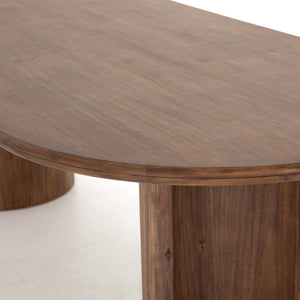 Paden Dining Table in Seasoned Brown Acacia