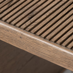 Leo End Table in Rustic Grey