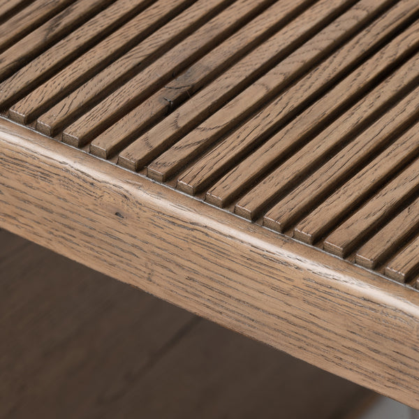 Leo End Table in Rustic Grey
