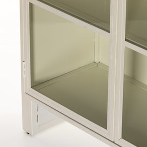Breya Cabinet In Cream Powder Coat