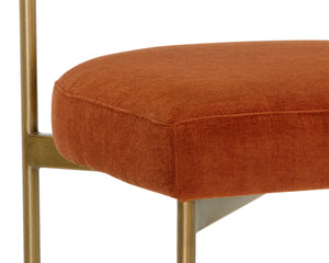 SENECA DINING CHAIR - ANTIQUE BRASS - DANNY RUST