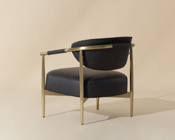HELOISE LOUNGE CHAIR - BRAVO BLACK