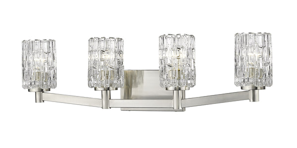 Aubrey 4 Light Vanity in Brushed Nickel Finish