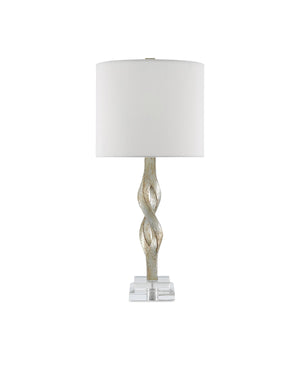 Elyx Table Lamp In Chinois Silver Leaf
