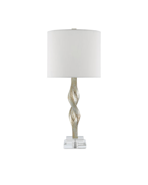 Elyx Table Lamp In Chinois Silver Leaf