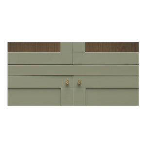 Moe's Hannah Tall Cabinet with Glass Doors