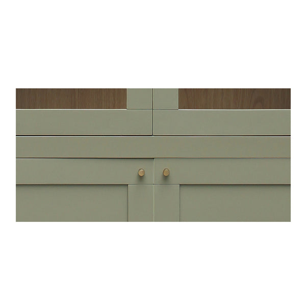 Moe's Hannah Tall Cabinet with Glass Doors