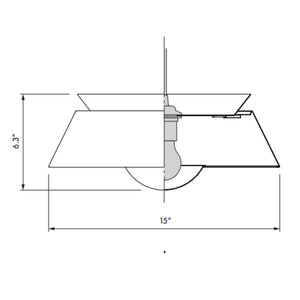 Cuna White 2-Light Wall Lamp with Black Wall Hanger