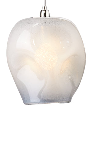 Dimpled Glass 1-Light Pendant, Blue