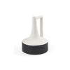 Burton 8.3H Small White and Black Ceramic Jug Vase
