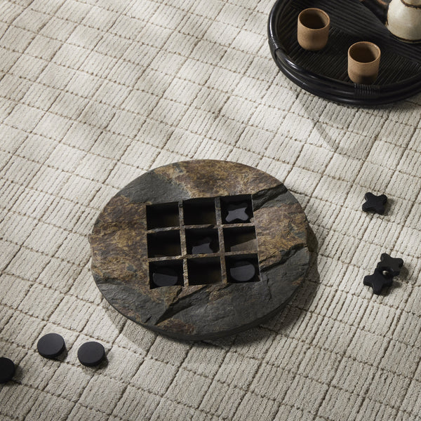 Stone Tic Tac Toe In Grey Stone
