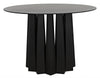Column Dining Table, Black Steel
