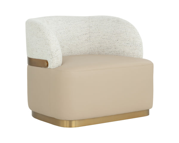 BRINDA SWIVEL LOUNGE CHAIR - NAPA BEIGE / HAILEY MOON