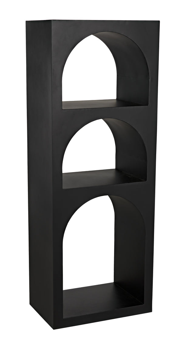 Aqueduct Bookcase, A, Black Metal