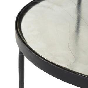 Yoko Nesting Table - Clear Cast Glass