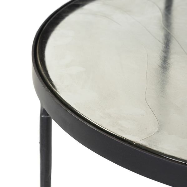 Yoko Nesting Table - Clear Cast Glass