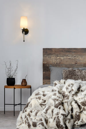 Avery 1 Light Wall Sconce in Matte Black Finish