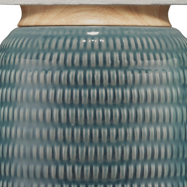 Graham Ceramic Table Lamp, Blue
