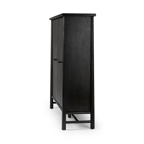 Renaud 3-Door Cabinet - Charcoal Oak Veneer