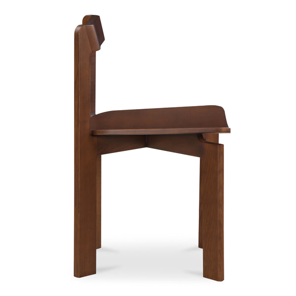 Moe's Daifuku Dining Chair Set of 2 in Brown