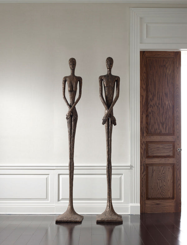 Skinny Female Sculpture, Bronze Finish