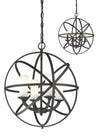 Aranya 4 Light Pendant in Bronze Finish