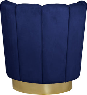 Anita Accent Chair In Navy Velvet