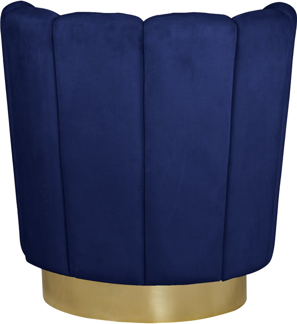 Anita Accent Chair In Navy Velvet