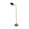 Denmark (55.1"H) Black/Gold Concrete Base Metal Shade Floor Lamp