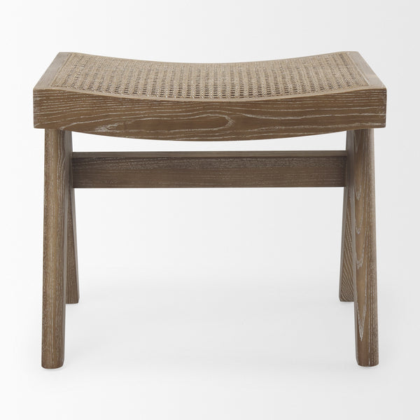 Arvin 21.7L x 17.7W x 18.1H Medium Brown Wooden Stool