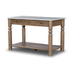 Dothan Kitchen Island - White Marble