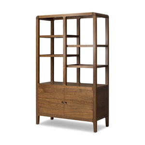 Hawkes Bookcase - Dark Walnut Solid